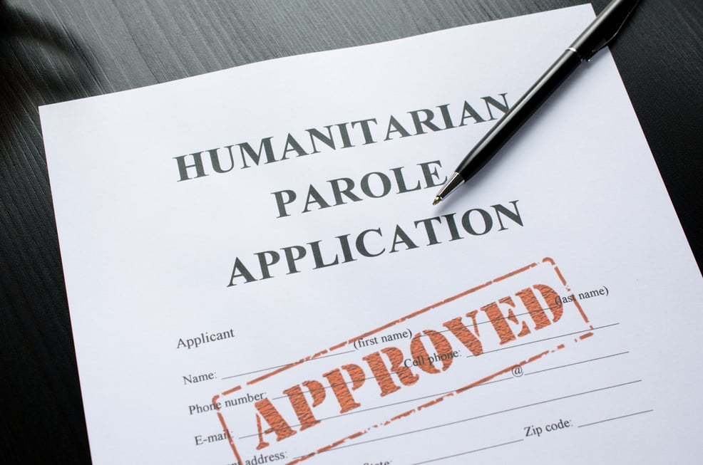 humanitarian parole application - approved